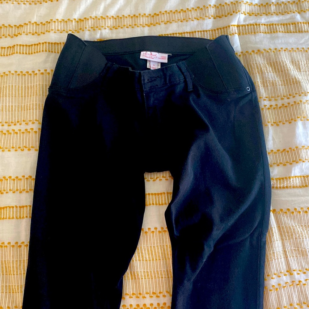 Maternity women's black jeans